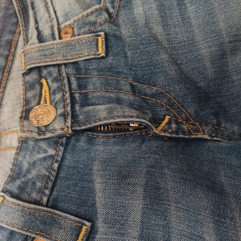 TRUE RELIGION WOMEN'S denim Jeans Low Rise Skinny w/ Flaps Size 27 - Picture 9 of 16